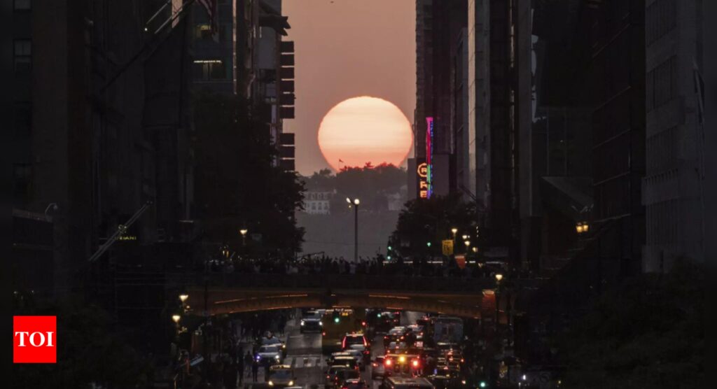 What is Manhattanhenge?  New York City's Amazing Solar Event - Times of India