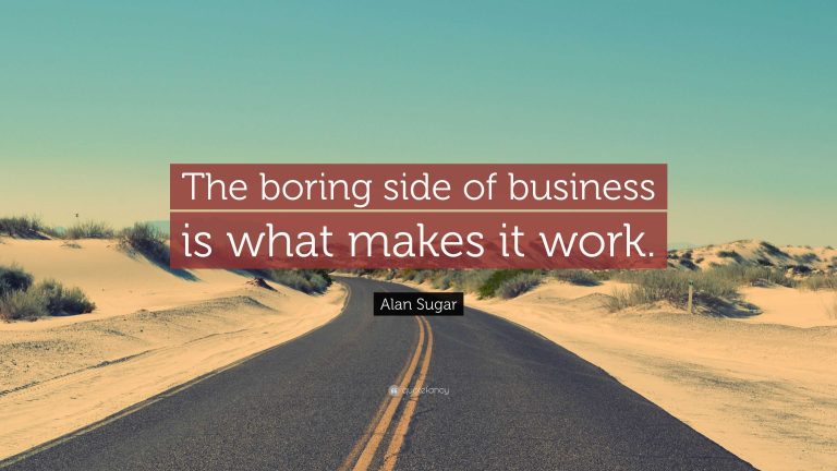 How to Master the Boring Side of Business