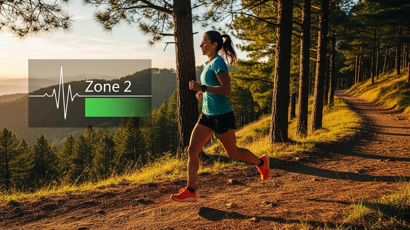 A runner training efficiently, representing the sustainable approach of Zone 2 training for beginners.