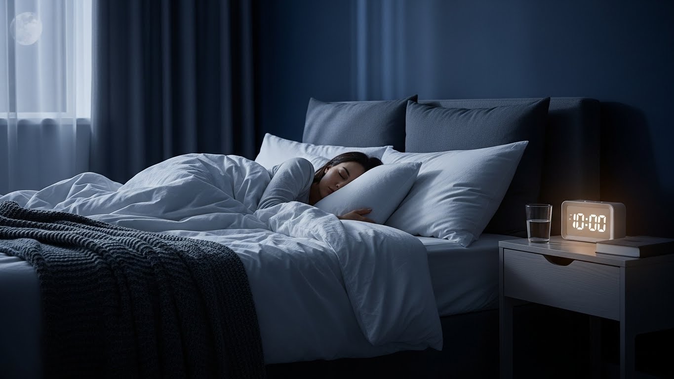 A person enjoying deep rest, illustrating the goal of how to fix your sleep schedule.