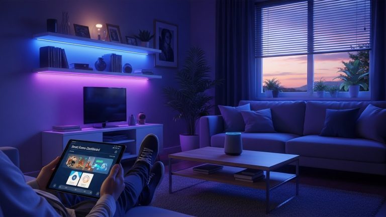 A fully integrated smart home setup illustrating the convenience of smart home automation for beginners.