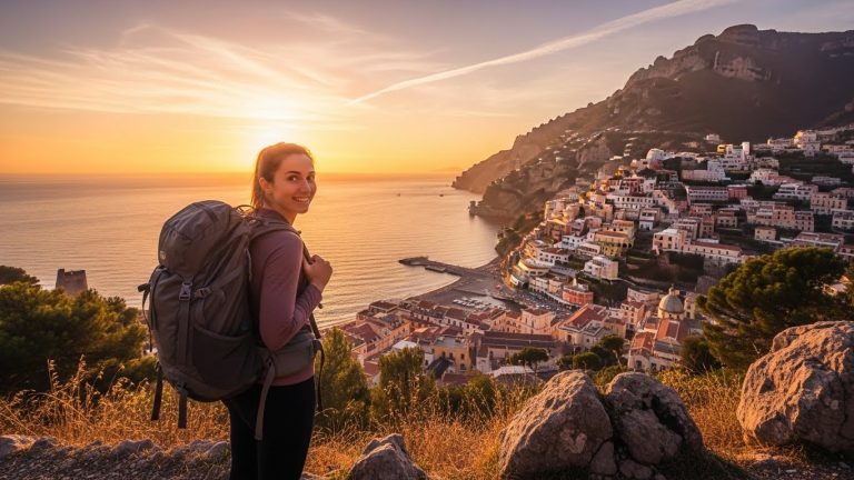 A confident traveler enjoying the view, illustrating the spirit of this solo travel guide for beginners.