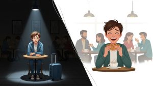 Overcoming the Spotlight Effect is the first psychological hurdle in solo travel for beginners.