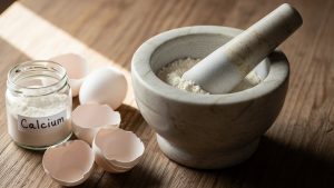 Eggshell powder is a critical supplement in this homemade dog food guide.