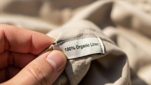 Checking fabric labels is a crucial step in learning how to quit fast fashion.