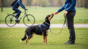 The Look at That game is a powerful technique in leash reactivity training.