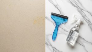 Marble contact paper transforms surfaces instantly in this renter-friendly kitchen makeover guide.