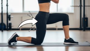 Targeting the hip flexors is a key component of stretching for flexibility for desk workers.