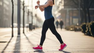 Using the talk test helps maintain the right intensity when walking for weight loss.