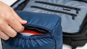 Using compression cubes is a pro tip for learning how to pack light for travel.