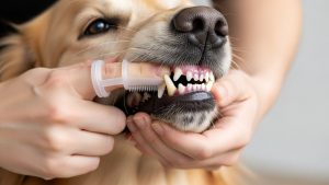 Desensitization training is the key to success in this pet dental care guide.