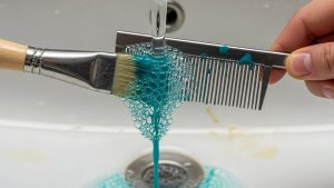 Proper tool cleaning is the final step in the process of DIY interior painting like a pro.