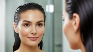 Cold water tightens pores and adds shine to hair, one of the visible cold shower benefits.