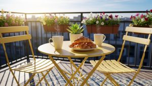 Choosing the right furniture is key to successful small balcony makeover ideas on a budget.